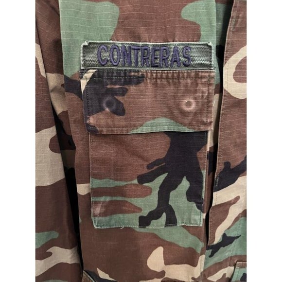 Vintage U.S. Air Force Issued Woodland Camo Shirt/Jacket with Patches - Picture 2 of 8